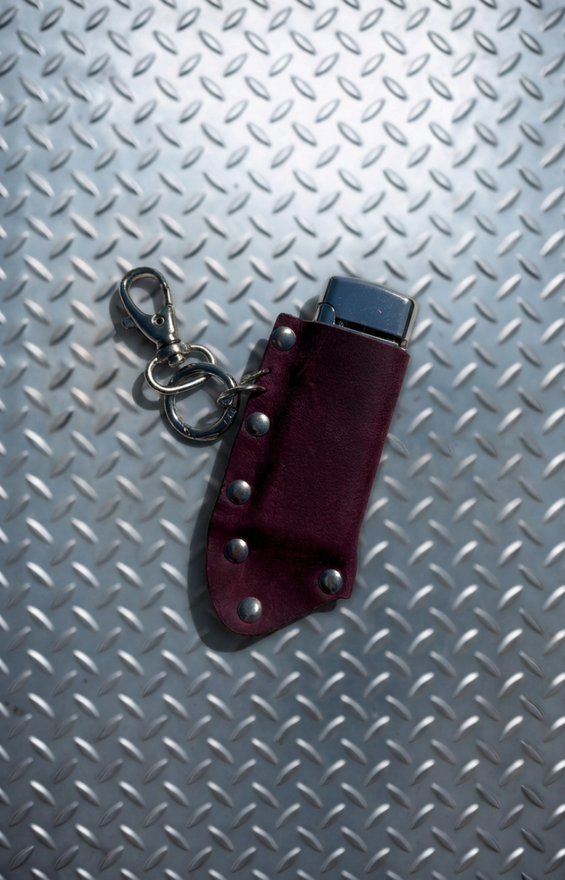 Purple crazy horse lighter case
